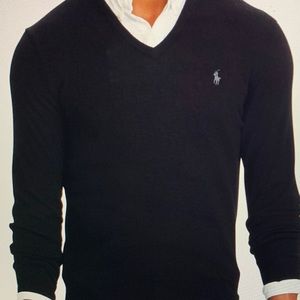 Polo Ralph Lauren V-neck marina wool sweater